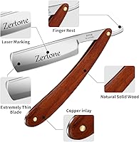 Zertone Straight Razor for Men Kit with Strop — image 2