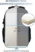 ECOHUB Travel Backpack for Men Women 17.3 inch Laptop Backpack 28L — image 4