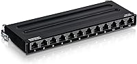 TRENDnet TC-P12C6AS 12-Port Cat6A Shielded Patch Panel — image 1
