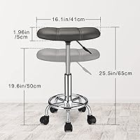 FNZIR Square Rolling Stool with Wheels — image 3