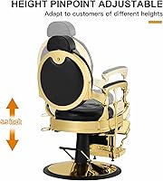 Artist Hand Retro Barber Chair - Gold — image 7