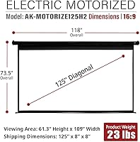 Akia Screens 125-inch Motorized Projector Screen — image 5