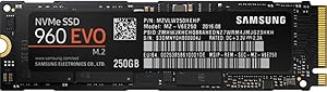 Samsung 960 EVO 250GB PCIe NVMe M.2 SSD