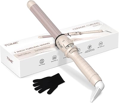 ToMe 1-Inch Ceramic Curling Wand