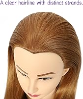 WeiRan Mannequin Head 99% Human Hair - Blond 27# — image 5