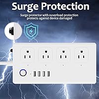 XENON ZigBee Power Strip Surge Protector with USB-C, 4 Outlets — image 7