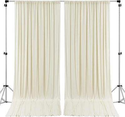 AK Trading Co. 10x10 Feet Polyester Backdrop Drapes