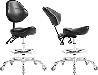 Nazalus Saddle Stool Chair with Footrest — image 4