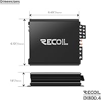 Recoil DI800.4 4-Channel Car Audio Amplifier — image 7