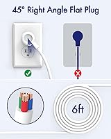 AUOPLUS 2 Pack Power Strip Surge Protector with USB — image 3