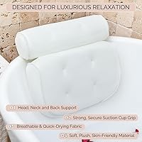 Monsuri Deluxe Bath Pillow for Tub — image 4