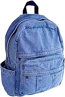 Light Wash Denim Jean Backpack for Women & Men — image 1