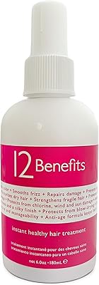 12 Benefits Leave-In Conditioner Spray, 6 Fl Oz