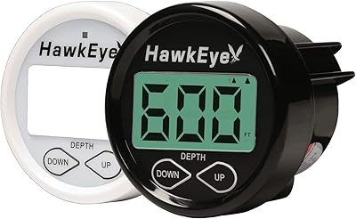 HawkEye DepthTrax 2B Boat Mount In-Dash Digital Depth Finder