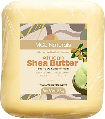 MGL Naturals Raw African Shea Butter Ivory 5 lb