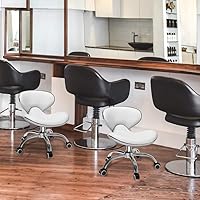 Minewill Pedicure Stool with Ergonomic Backrest and Adjustable Height — image 7