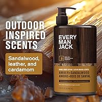 Every Man Jack Amber + Sandalwood Hand & Body Lotion 13.5oz — image 3