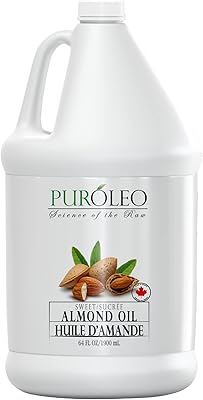PUROLEO Sweet Almond Oil 64 Fl Oz