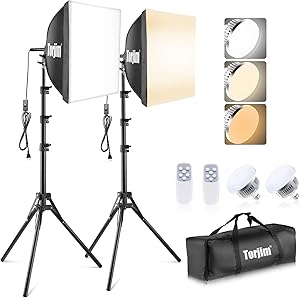 Torjim Softbox Photography Lighting Kit 16″ x 16″