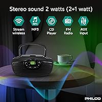 Philco PBB2005BT-BK Boombox Portable CD Player with Bluetooth — image 2