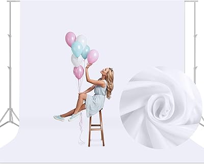 Aimosen 10x10 FT White Backdrop