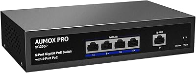 AUMOX PRO SG305P 5-Port Gigabit PoE Switch