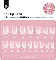 Beetles Tipex Instant Apex Nail Tips Squoval XS Short 512pcs — image 3