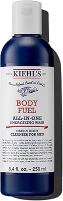 Kiehl's Body Fuel All-in-One Energizing Body Wash & Shampoo for Men, 10.22oz