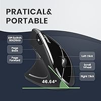 Perixx PERIMICE-713L Left-Handed Wireless Vertical Mouse — image 3