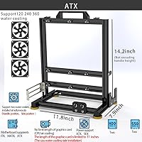 egowz ITX ATX MATX/EATX Open Aluminum Frame Chassis (ATX) — image 2