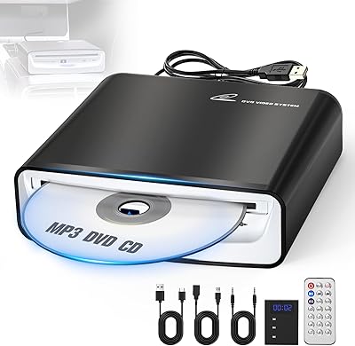 Carrkoopy USB Car CD Player with AUX & DVD Support