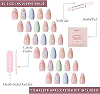 Glamnetic Salty Waves Press-On Nails - Short Almond — image 4