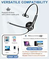 Callez C800E1 3.5mm Cell Phone Headset with Noise Cancelling Microphone — image 2