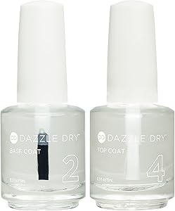 Dazzle Dry Base Coat + Top Coat Set 0.5oz/15mL Review