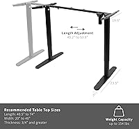 VIVO DESK-E151EB Electric Standing Desk Frame — image 3