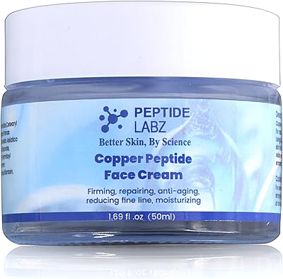 PeptideLabz Copper Peptide GHK-Cu Face Cream 1.7oz