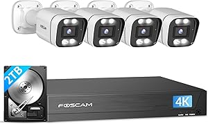 FOSCAM 4K 8MP NVR PoE Security Camera System Review