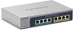 NETGEAR MS108TUP 8-Port Ultra60 PoE Multi-Gig Ethernet Smart Switch Review