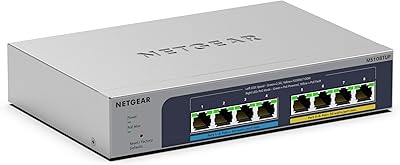 NETGEAR MS108TUP 8-Port Ultra60 PoE Multi-Gig Ethernet Smart Switch