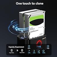 Cenmate Dual Bay Hard Drive Docking Station with Offline Clone 18TB Support — image 3