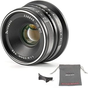 7artisans 25mm F1.8 APS-C Manual Lens for Fujifilm X-Mount Cameras