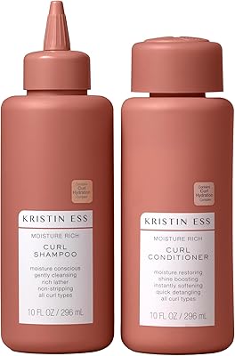 Kristin Ess Hair Curl Shea Butter Shampoo and Conditioner Set