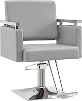 BarberPub Classic Hydraulic Barber Chair 8808 - Grey — image 1