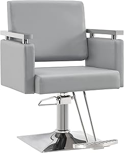 BarberPub Classic Hydraulic Barber Chair 8808 - Grey Review