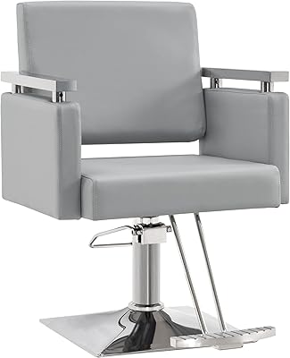 BarberPub Classic Hydraulic Barber Chair 8808 - Grey