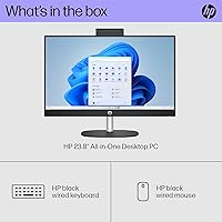 HP 23.8-inch All-in-One Desktop PC, Intel Core i3-N300, 8GB RAM, 256GB SSD — image 9