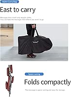 PayLessHere Massage Chair Portable Folding Adjustable Burgundy — image 5