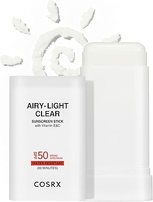 COSRX Airy-Light Clear Sunscreen Stick SPF 50, 0.67oz