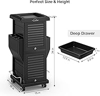 Mefeir Hair Cart Organizer with Wheels 6 Drawers — image 9