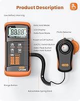 Dr.meter LX1330B Digital Illuminance Light Meter — image 6